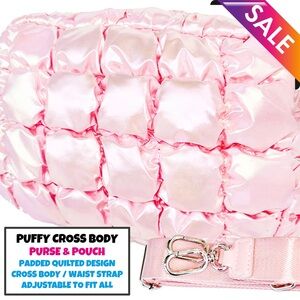 Puffy Crossbody/Pouch IRIDESCENT PINK